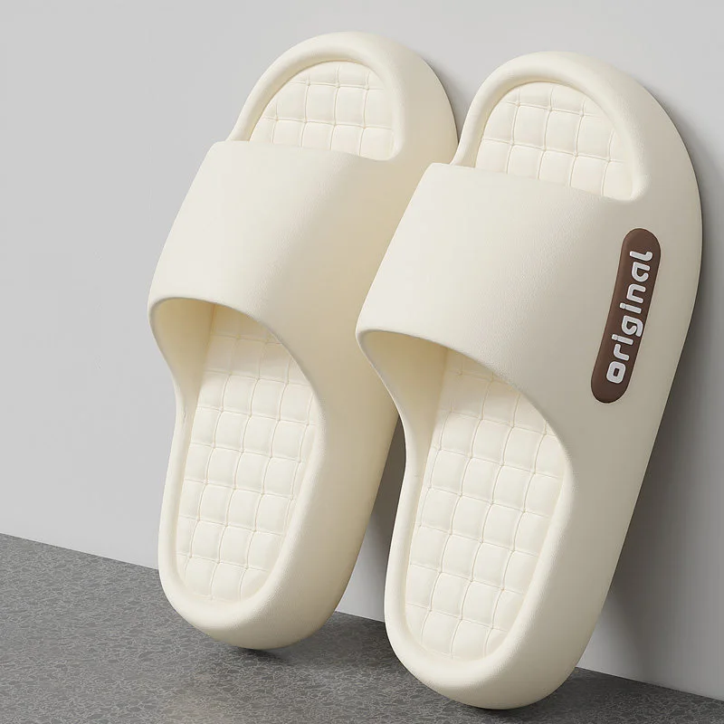 Summer Thick Platform Slippers For Women Indoor Thick Bottom Soft Home Shoes Woman Outdoor Non Slip Couple Beach Flip Flops