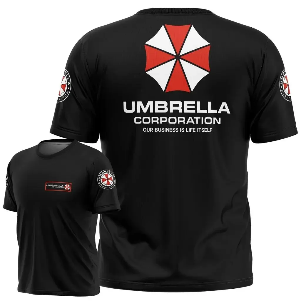 Movie Resident Evil Umbrella R.P.D. Sport U.B.C.S. Quick-dry Breathable 3D Print Men T-shirt Harajuku Parent-Child Short Sleeve
