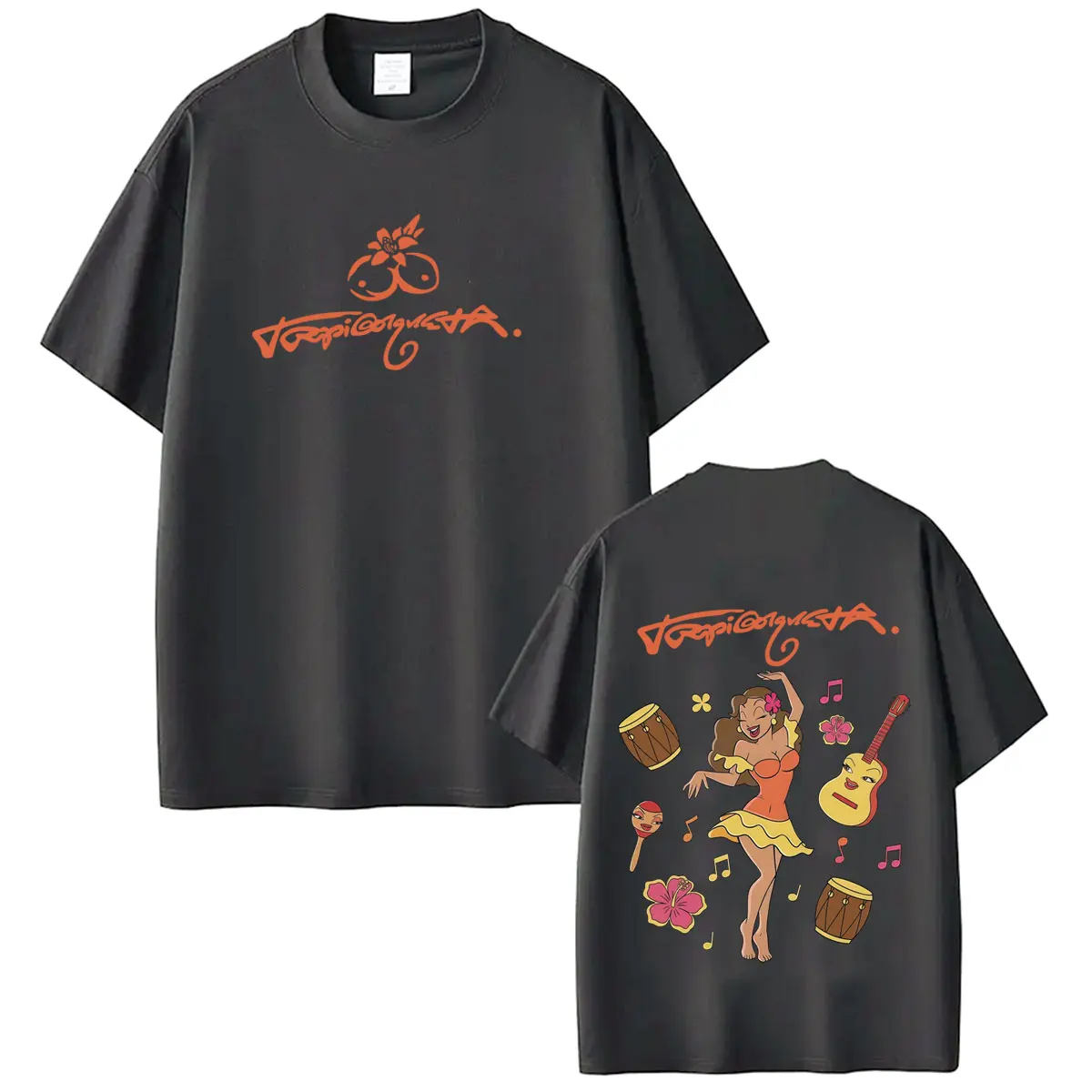 Karol G Tropicoqueta Tour 2026 Graphic Tees Men Women Aesthetic Trend T Shirt Short-sleeved Cotton Loose Casual Fashion T-shirts