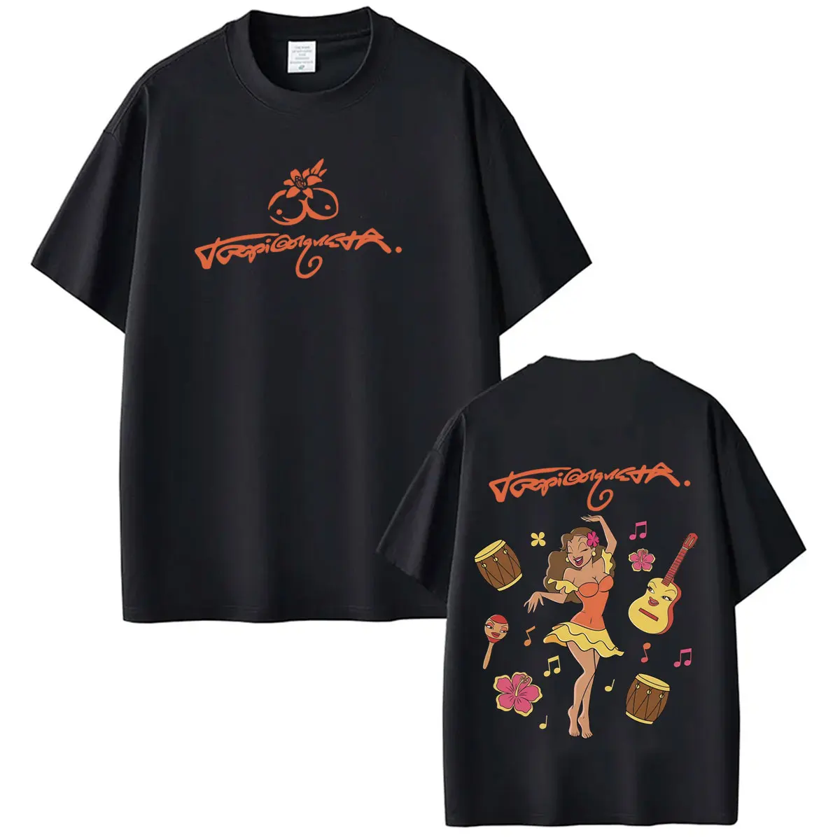 Karol G Tropicoqueta Tour 2026 Graphic Tees Men Women Aesthetic Trend T Shirt Short-sleeved Cotton Loose Casual Fashion T-shirts