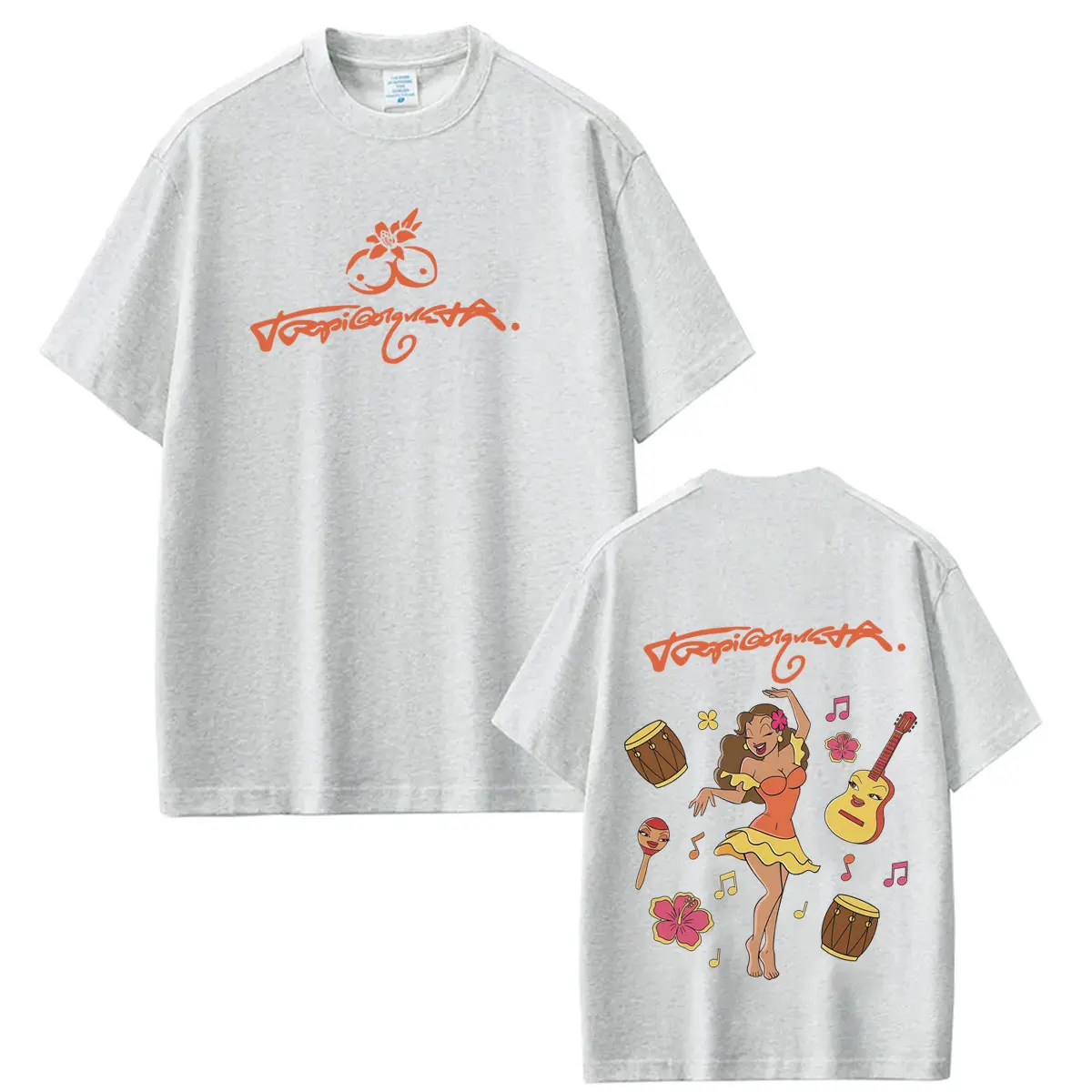 Karol G Tropicoqueta Tour 2026 Graphic Tees Men Women Aesthetic Trend T Shirt Short-sleeved Cotton Loose Casual Fashion T-shirts