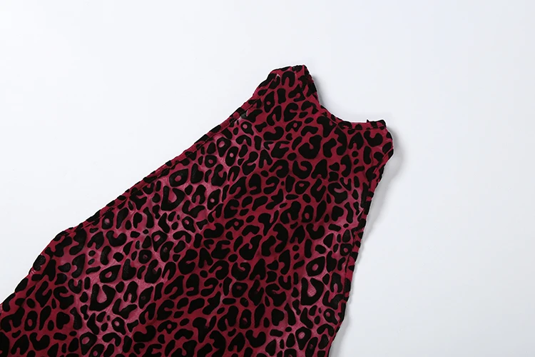 Kliou Leopard Print Playsuits Woman Bandage Halter Backless Sleeveless Skinny Peach Hip Hot Girls Street Style Classic Rompers