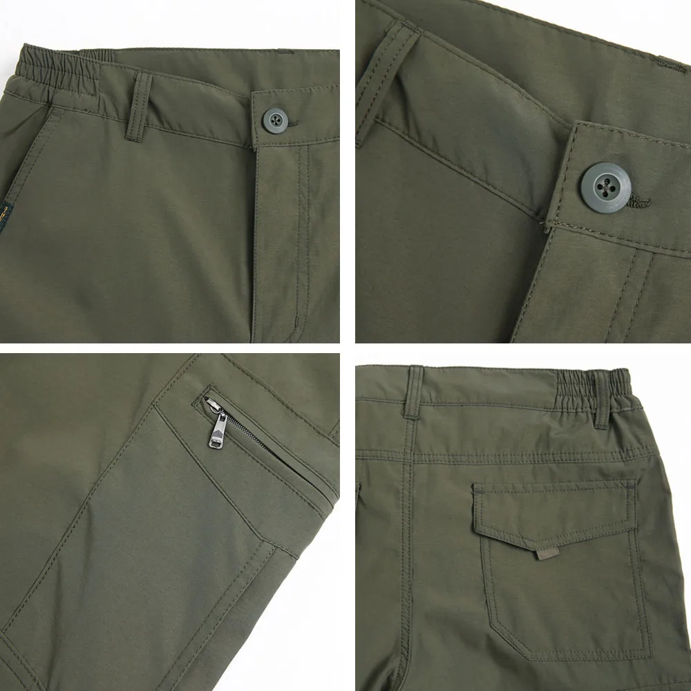 2026 Summer Men's Casual Cargo Trousers Outdoor Sports Pants Multi Pockets Tactical Pant Camping Fishing Men Clothing Thin Style