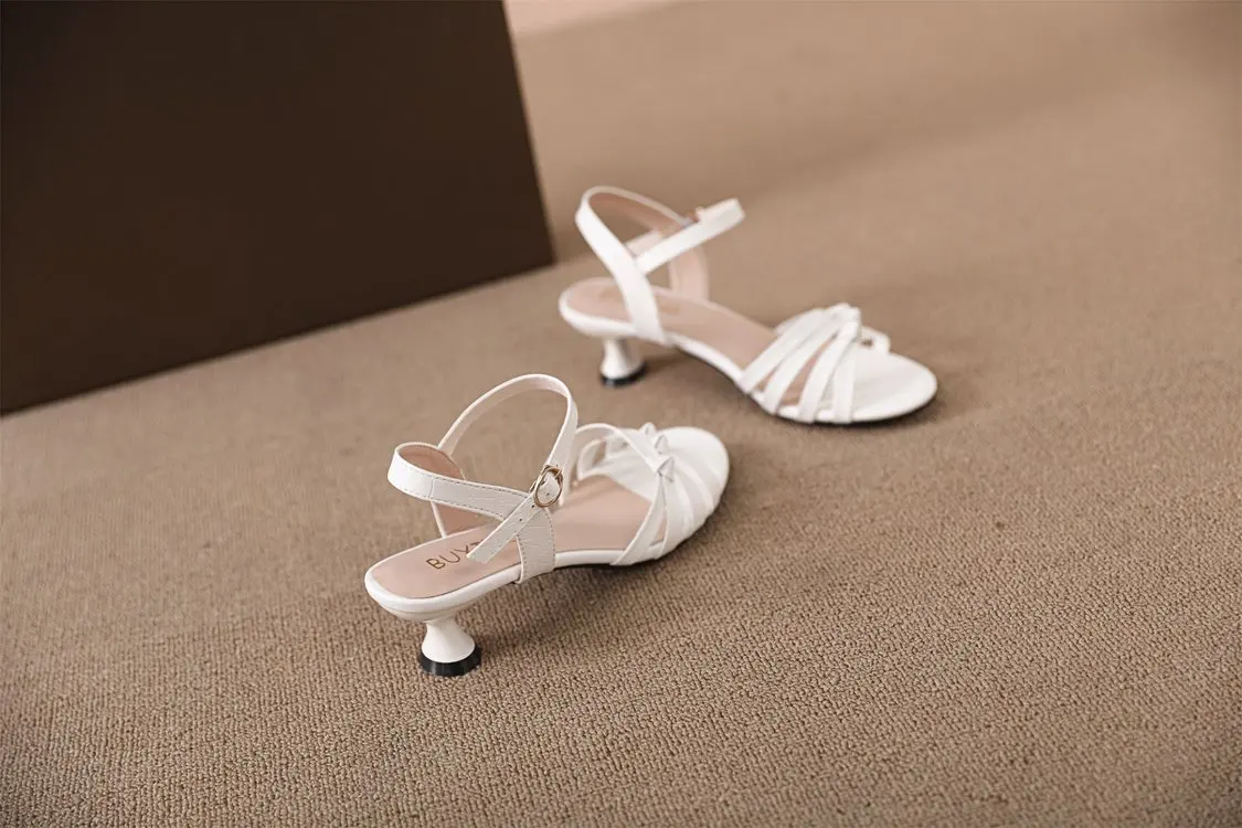 Morning Dew Kitten Heel Pumps for Women Pointed Toe V-Neck Woven Detail Lightweight Evening Party Shoes