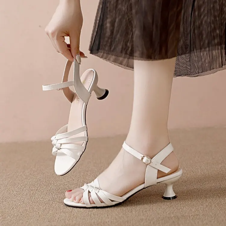 Morning Dew Kitten Heel Pumps for Women Pointed Toe V-Neck Woven Detail Lightweight Evening Party Shoes