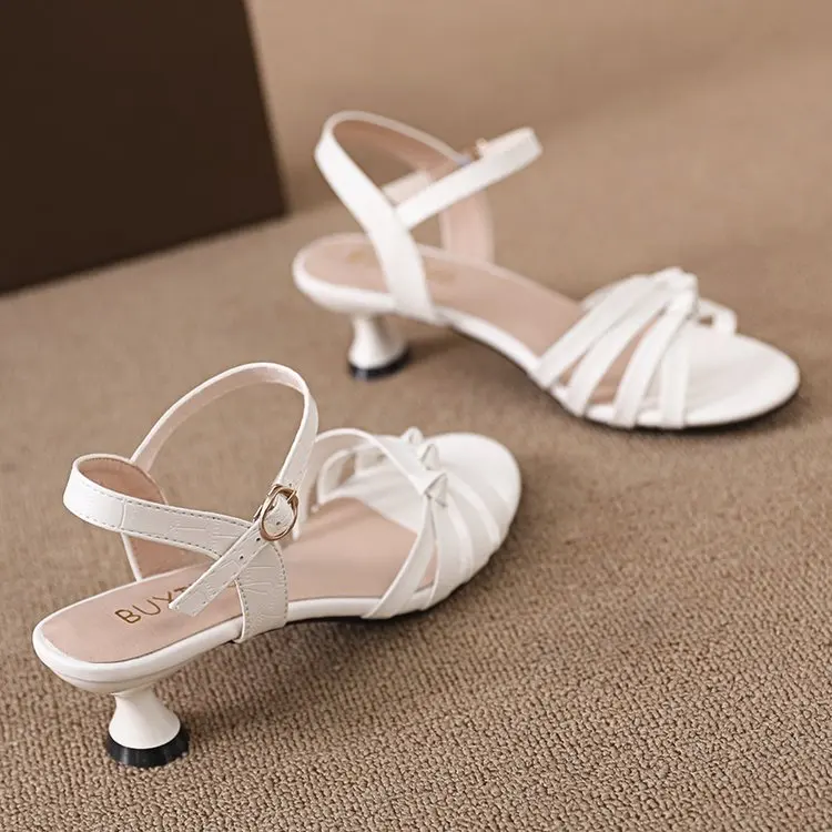 Morning Dew Kitten Heel Pumps for Women Pointed Toe V-Neck Woven Detail Lightweight Evening Party Shoes