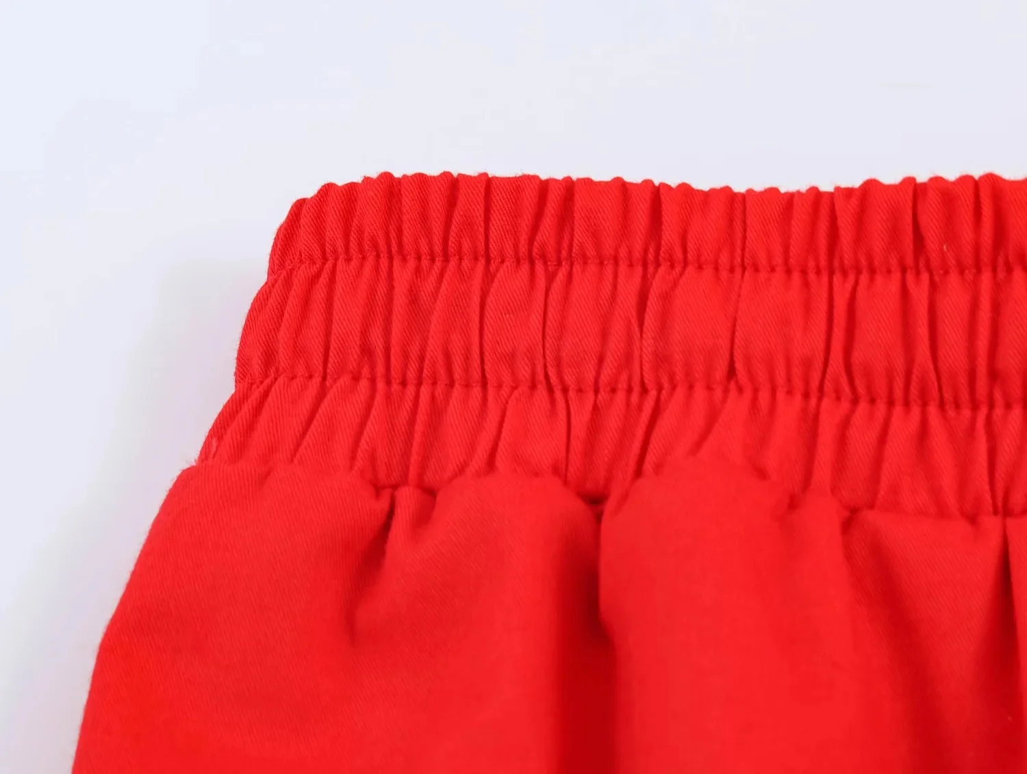 KONDALA Elegant Chic Red Midi Skirt Set Women Minimalist Trendy Puff Sleeve Shirt, Drawstring Skirt 2026 Spring Lady Leisure Set