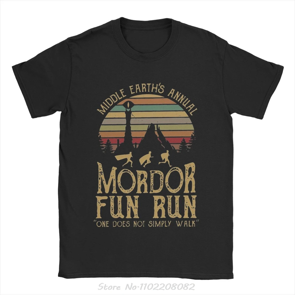 Mordor L-lords Of The R-rings T-shirt Clothing Vintage Short Sleeve Summer O-neck T Shirt Fitness Tshirt