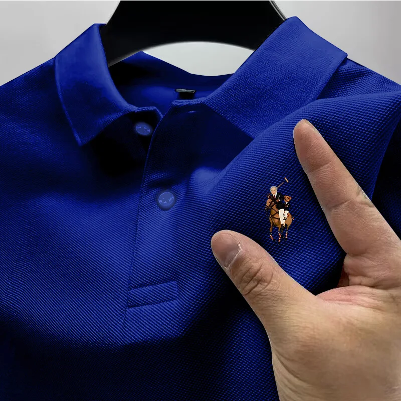 2026 Men's Casual Polo Shirt, Summer Street Style Short-Sleeve Business Casual Top, Stylish and Breathable Polo Shirt