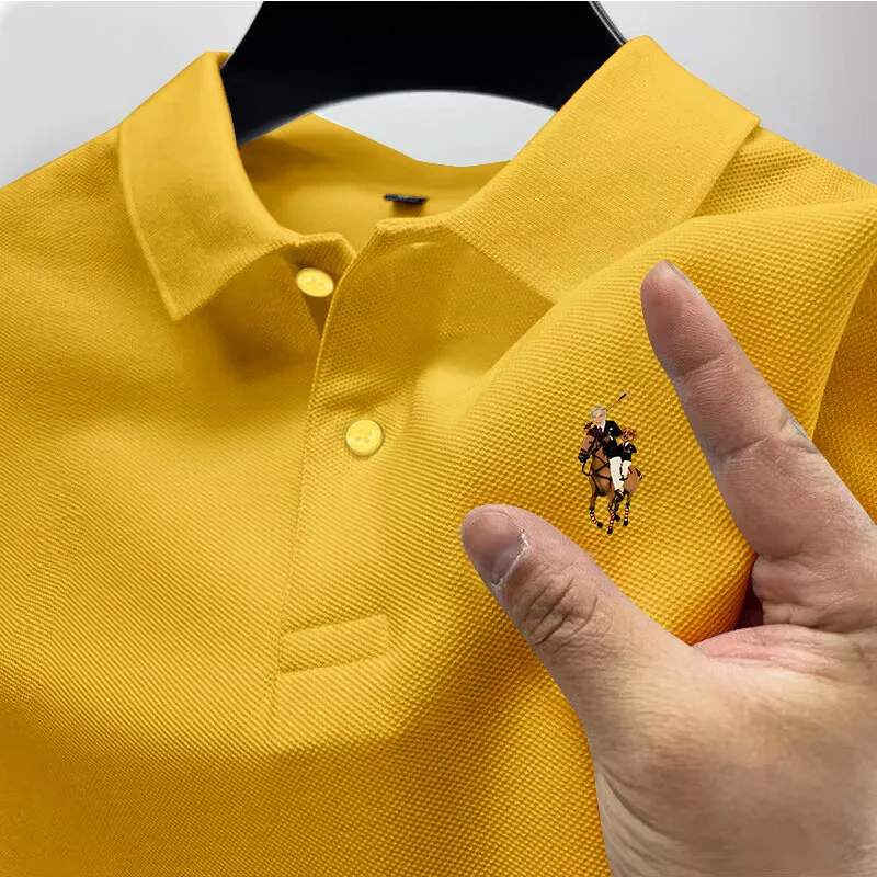 2026 Men's Casual Polo Shirt, Summer Street Style Short-Sleeve Business Casual Top, Stylish and Breathable Polo Shirt