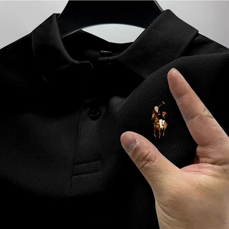 2026 Men's Casual Polo Shirt, Summer Street Style Short-Sleeve Business Casual Top, Stylish and Breathable Polo Shirt