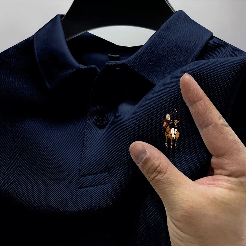 2026 Men's Casual Polo Shirt, Summer Street Style Short-Sleeve Business Casual Top, Stylish and Breathable Polo Shirt