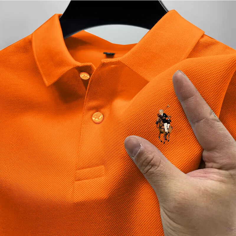 2026 Men's Casual Polo Shirt, Summer Street Style Short-Sleeve Business Casual Top, Stylish and Breathable Polo Shirt