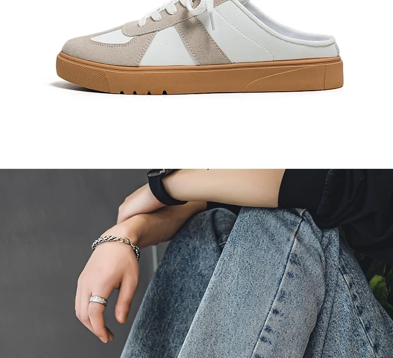 Platform Slippers Men Footwear Casual Sneakers Women Mules Shoes Sports Round Toe Flat Clogs Summer Slip on Shoes for Men