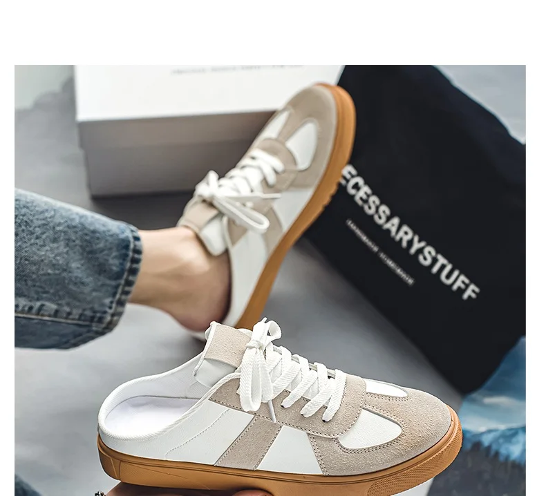 Platform Slippers Men Footwear Casual Sneakers Women Mules Shoes Sports Round Toe Flat Clogs Summer Slip on Shoes for Men