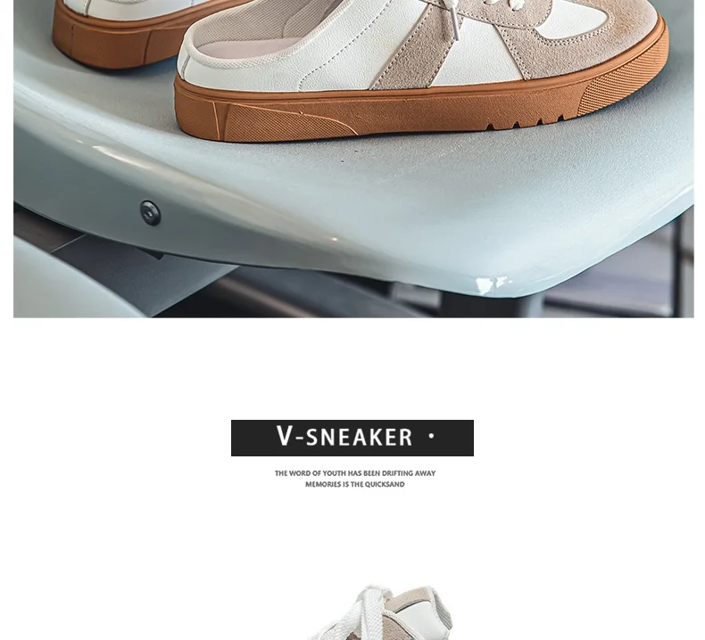 Platform Slippers Men Footwear Casual Sneakers Women Mules Shoes Sports Round Toe Flat Clogs Summer Slip on Shoes for Men