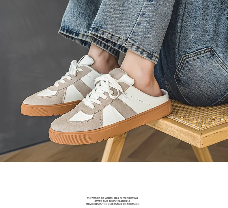 Platform Slippers Men Footwear Casual Sneakers Women Mules Shoes Sports Round Toe Flat Clogs Summer Slip on Shoes for Men