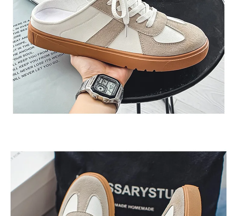 Platform Slippers Men Footwear Casual Sneakers Women Mules Shoes Sports Round Toe Flat Clogs Summer Slip on Shoes for Men
