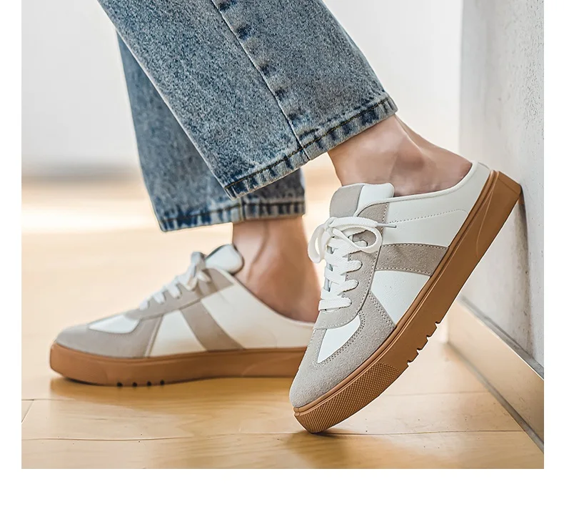 Platform Slippers Men Footwear Casual Sneakers Women Mules Shoes Sports Round Toe Flat Clogs Summer Slip on Shoes for Men