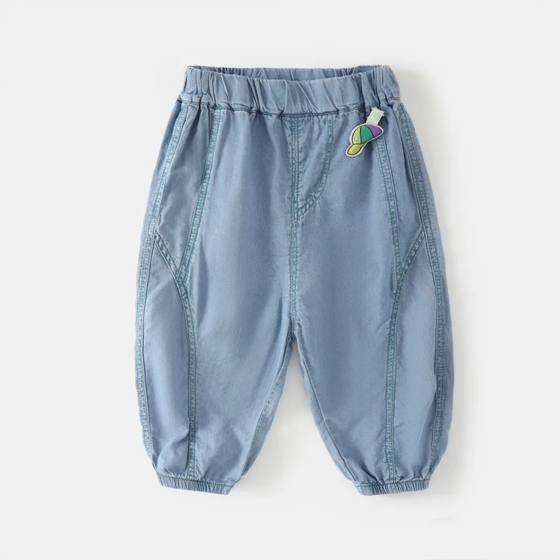 0-4Y Summer New Kids Pants Soild Anti-Mosquito Boys and Girls Long Pants Casual Breathable Children Trousers Soft Child Trousers