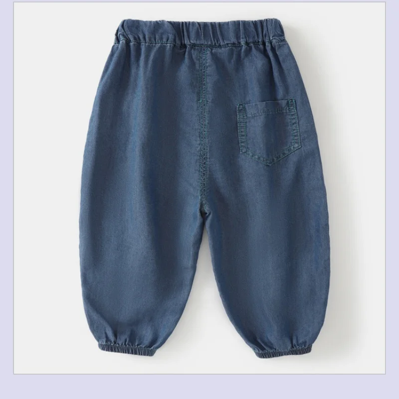 0-4Y Summer New Kids Pants Soild Anti-Mosquito Boys and Girls Long Pants Casual Breathable Children Trousers Soft Child Trousers