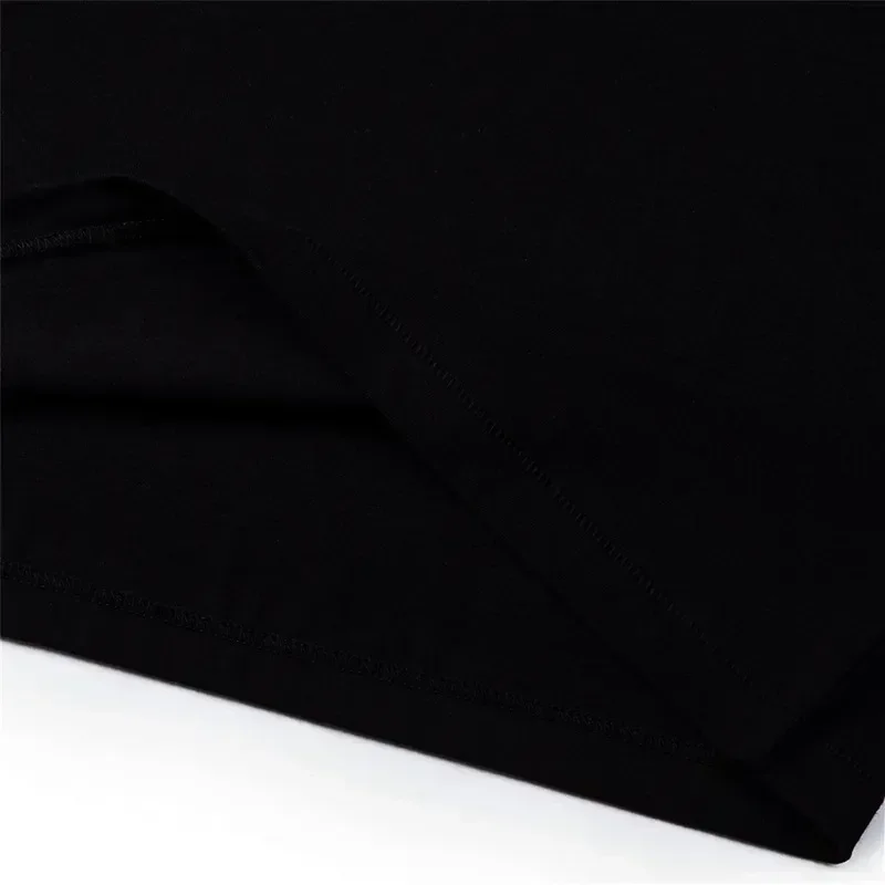 Men 100% Cotton Black Short Sleeve T-Shirt Tactical Handgun Team Logo & Graphic Print Casual Streetwear Tee