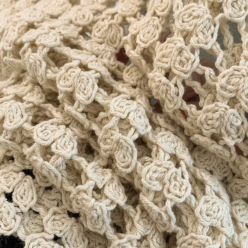 Sleeveless Knit Blouse for Women Open Stitch V-Neck Crochet Tunic Top Summer Beach Cover Up Boho Vacation Outfit
