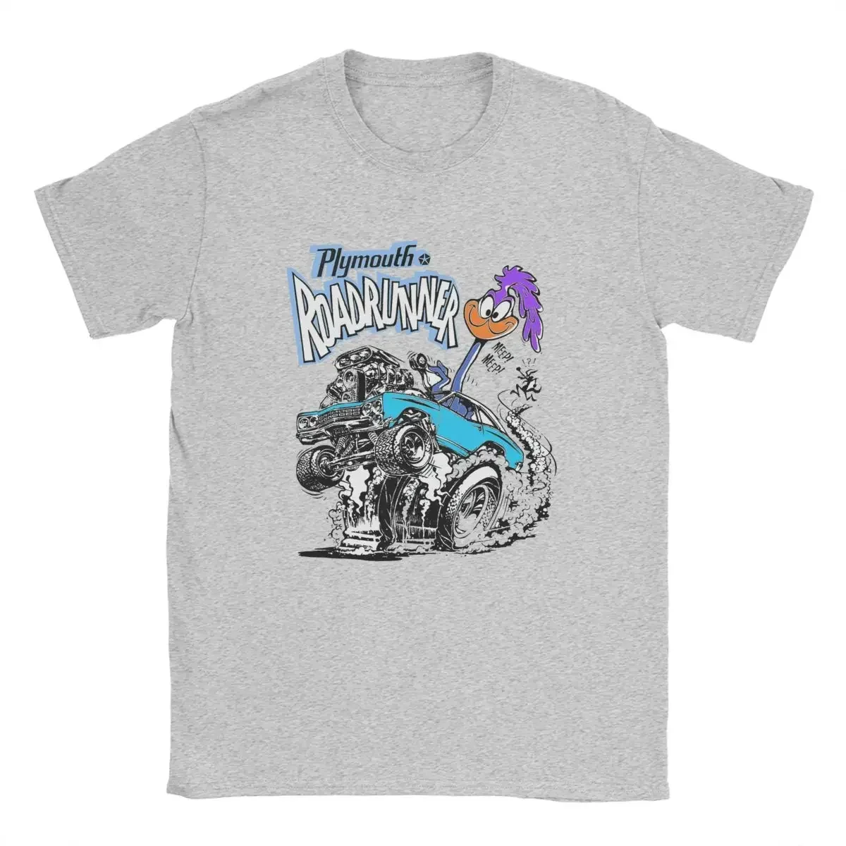 Runner Teal Blue Pure Cotton Tunes Clothes Novelty Short Sleeve Crewneck Tee T-Shirt Men's Odd Rods Plymouth Road T Shirt