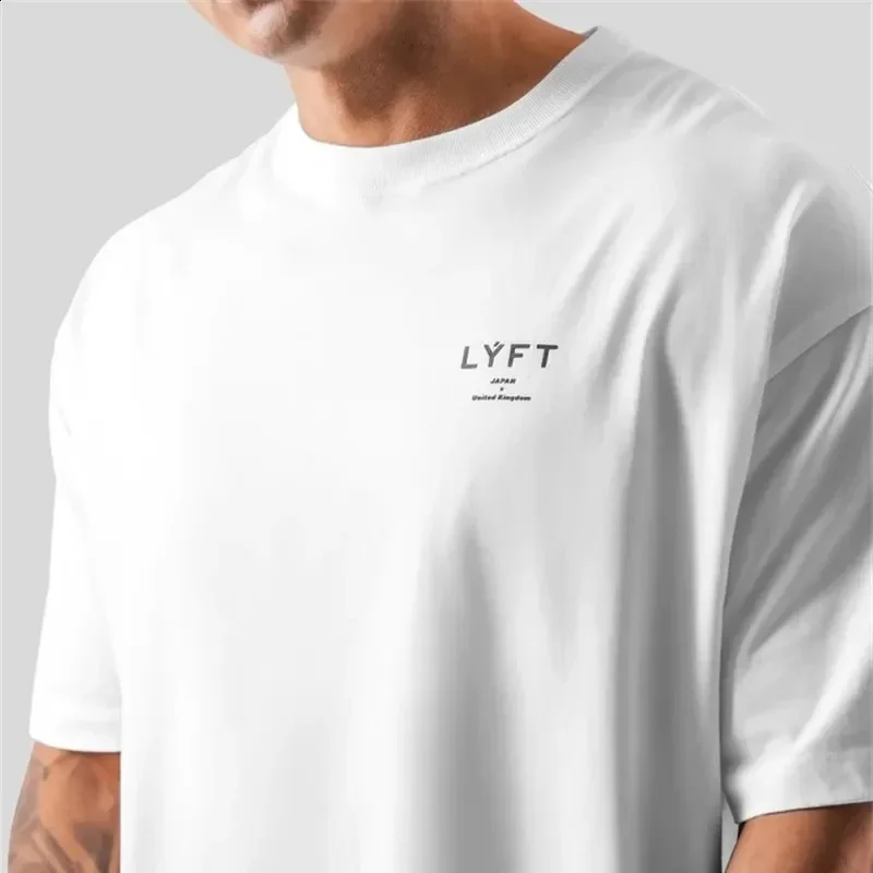 ONE POINT LYFT Mens Running T Shirts 100% Cotton High-end Luxury Unisex Style Both of Men and Women