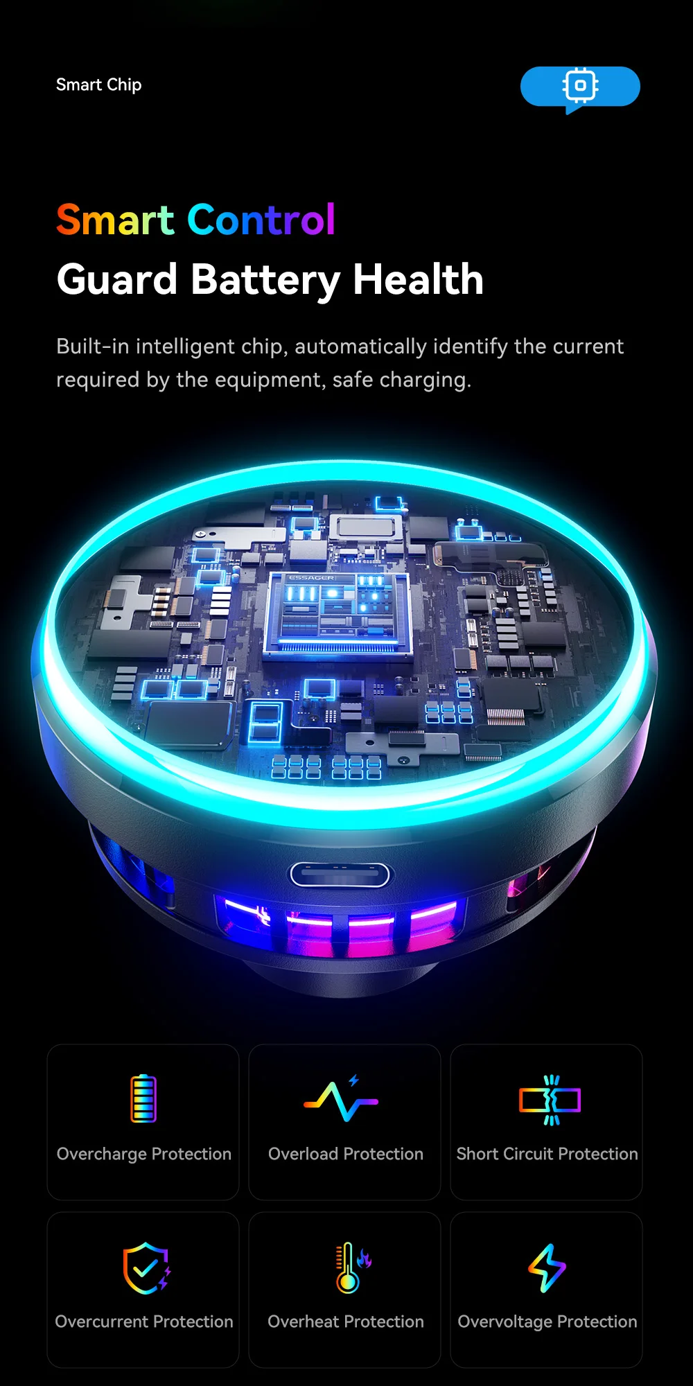 Essager 25W Magnetic Wireless Car Charger Qi 2.2 Fast Charging Station for iPhone 17 16 for Magsafe RGB Car Phone Holder Stand