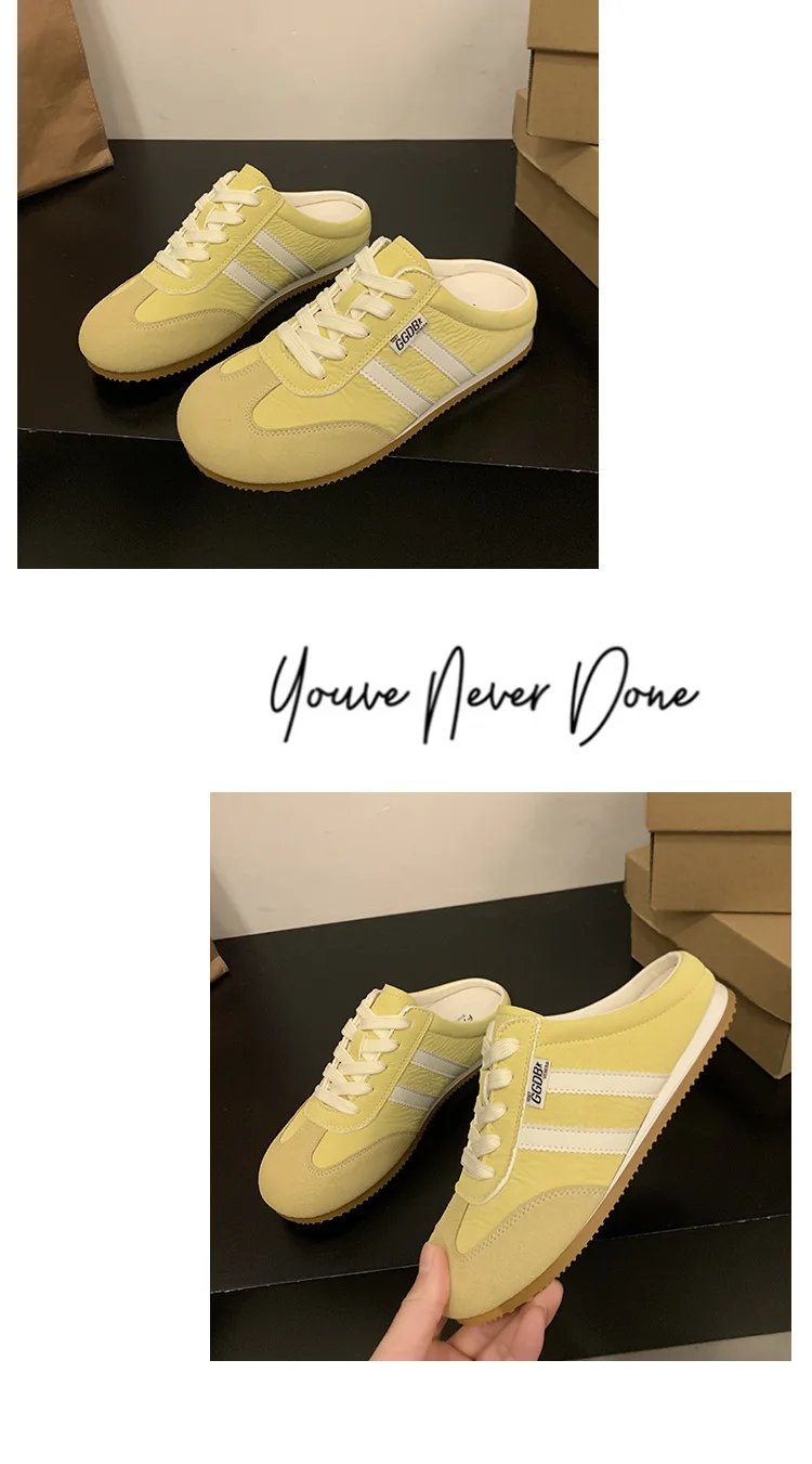 Women Fashion Slippers 2026 Summer Trend Casual Comfort Platform Flats Mules Slippers Lace-Up Non Slip Outdoor Female Slippers