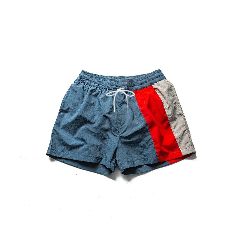 High end contrasting couple printed shorts men's home casual lightweight quick drying sports beach swim trunks