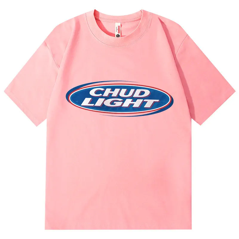 Chud Light Funny Meme T-Shirt High Quality Fashion Oversized T-Shirts Men Women Casual Cotton Short Sleeve T Shirts Streetwear
