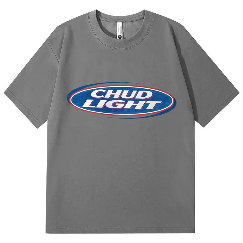 Chud Light Funny Meme T-Shirt High Quality Fashion Oversized T-Shirts Men Women Casual Cotton Short Sleeve T Shirts Streetwear