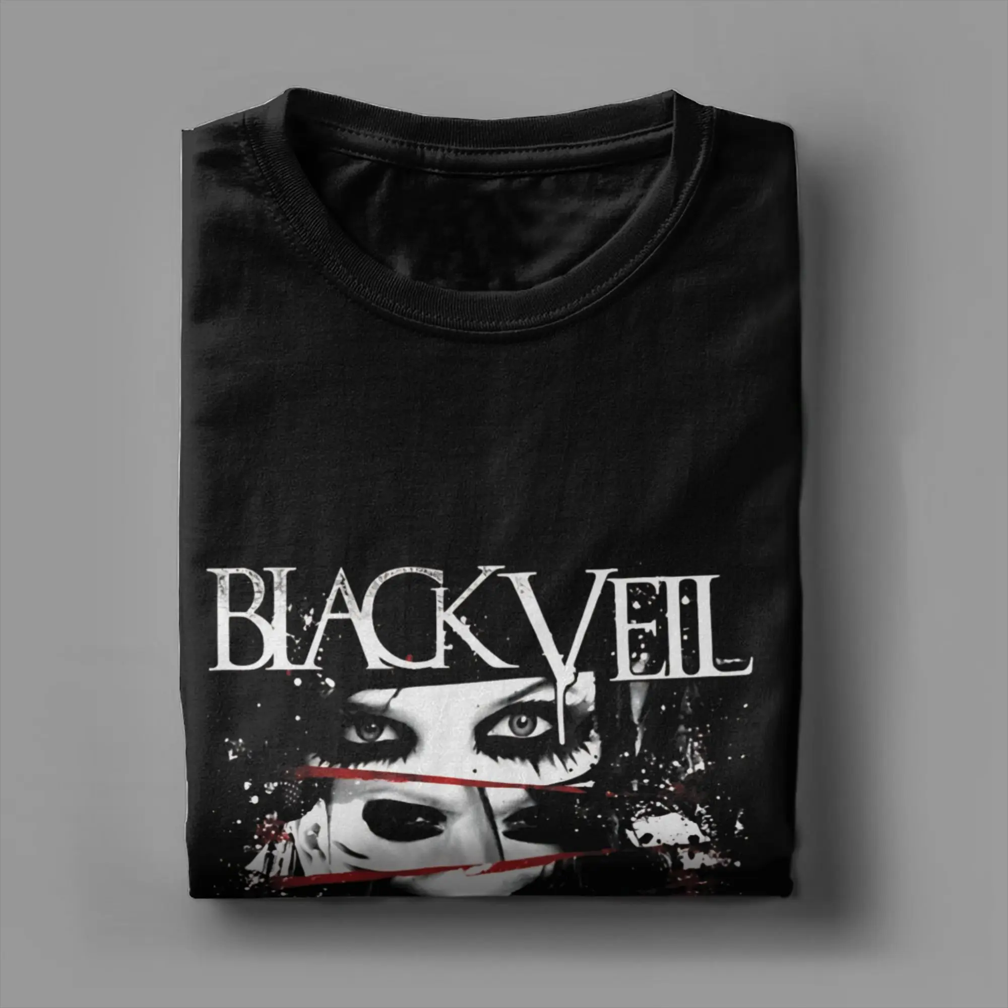 BLACK VEIL BRIDES BAND LOGO Funny 100% Cotton T-Shirt BLACK VEIL BRIDES Tops Tees For Men