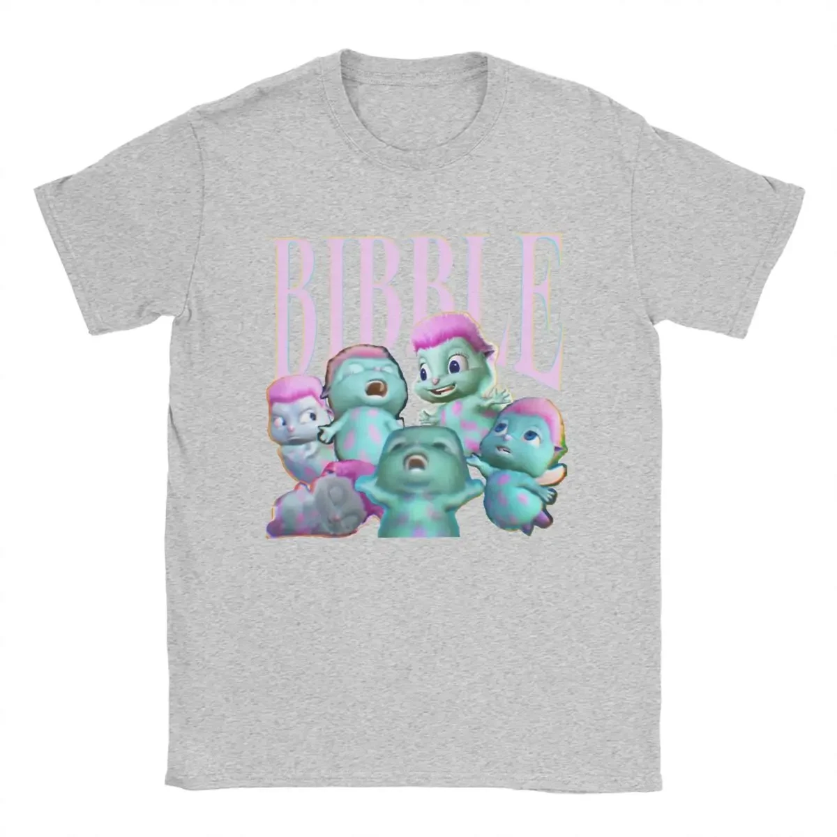 Vintage Bibble Collage T-Shirts for Men Crew Neck WomenT Shirts Short Sleeve Tees Summer Tops