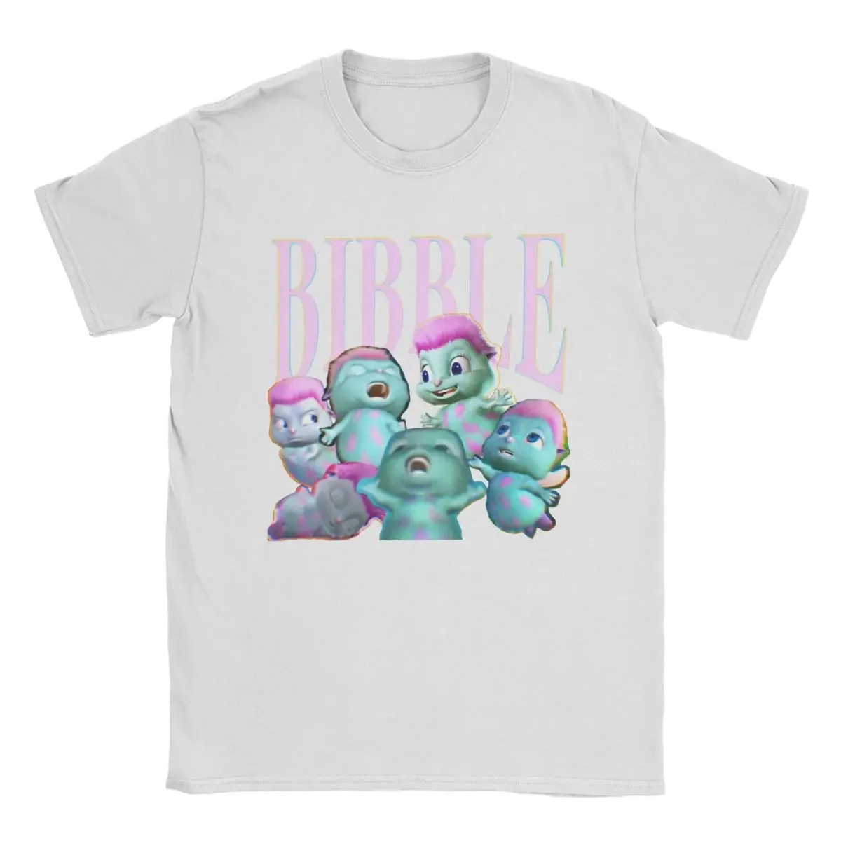 Vintage Bibble Collage T-Shirts for Men Crew Neck WomenT Shirts Short Sleeve Tees Summer Tops