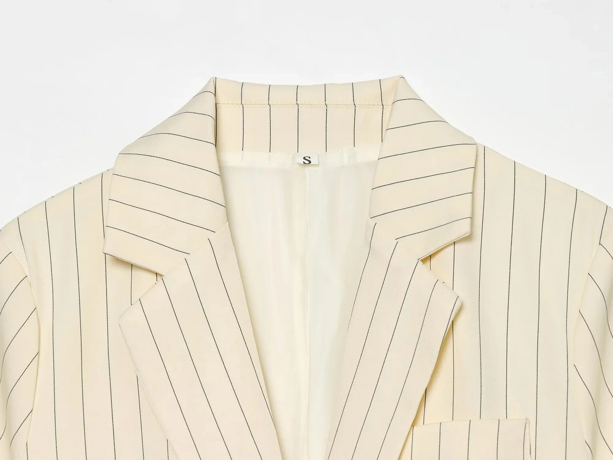 KONDALA Women Office Lady Striped Blazer Set Belt Blazer Pocket Shorts New Fashion 2026 Spring Summer Holiday Casual Shorts Set