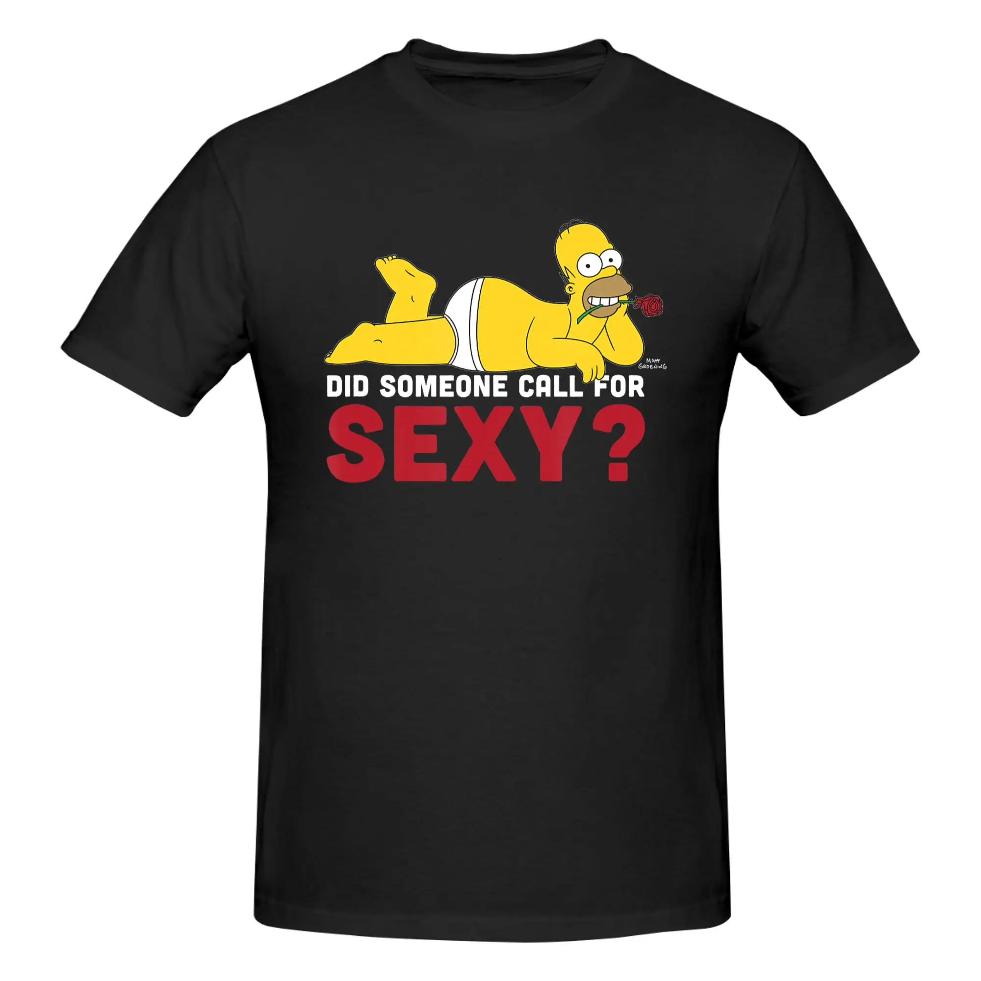 1 Piece Sexy Novelty 100% Cotton T-Shirt Homer Simpsons Tees Tops For Men
