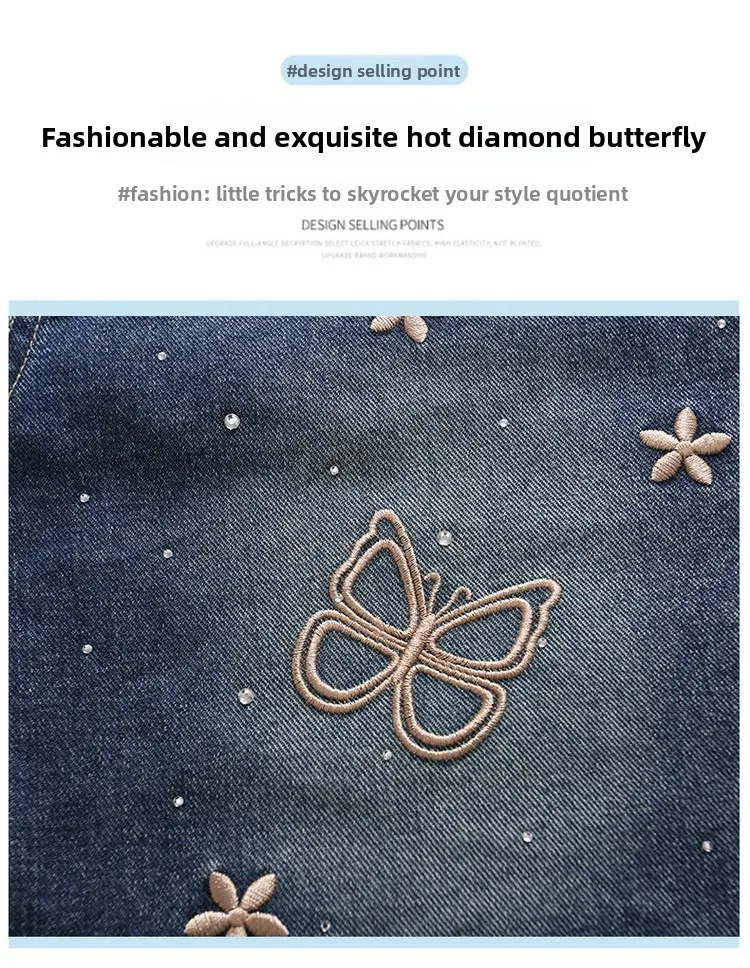 2026 New Summer Girls Shorts Jeans Fashion Embroidery Short Denim Pants For Kids Clothes Children Cotton Trousers