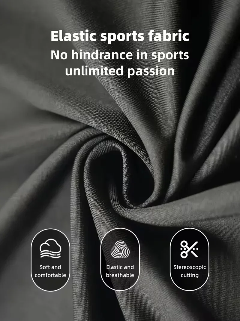 New Men's Fitted Gym T-Shirt, Breathable, Sweat-Wicking, and Quick-Drying, Suitable for Gyms, Basketball, Running, and Cycling