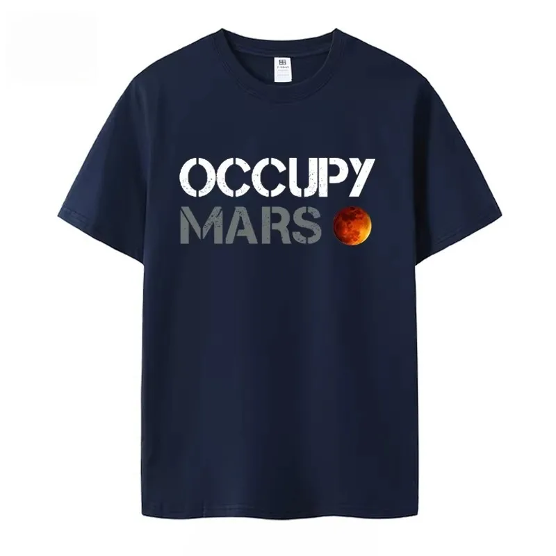 Musk T-shirt SPACE X Short Sleeve Top Men's Space Exploration Mars Rocket Starship Launch Powerful Engine Summer T Shirt