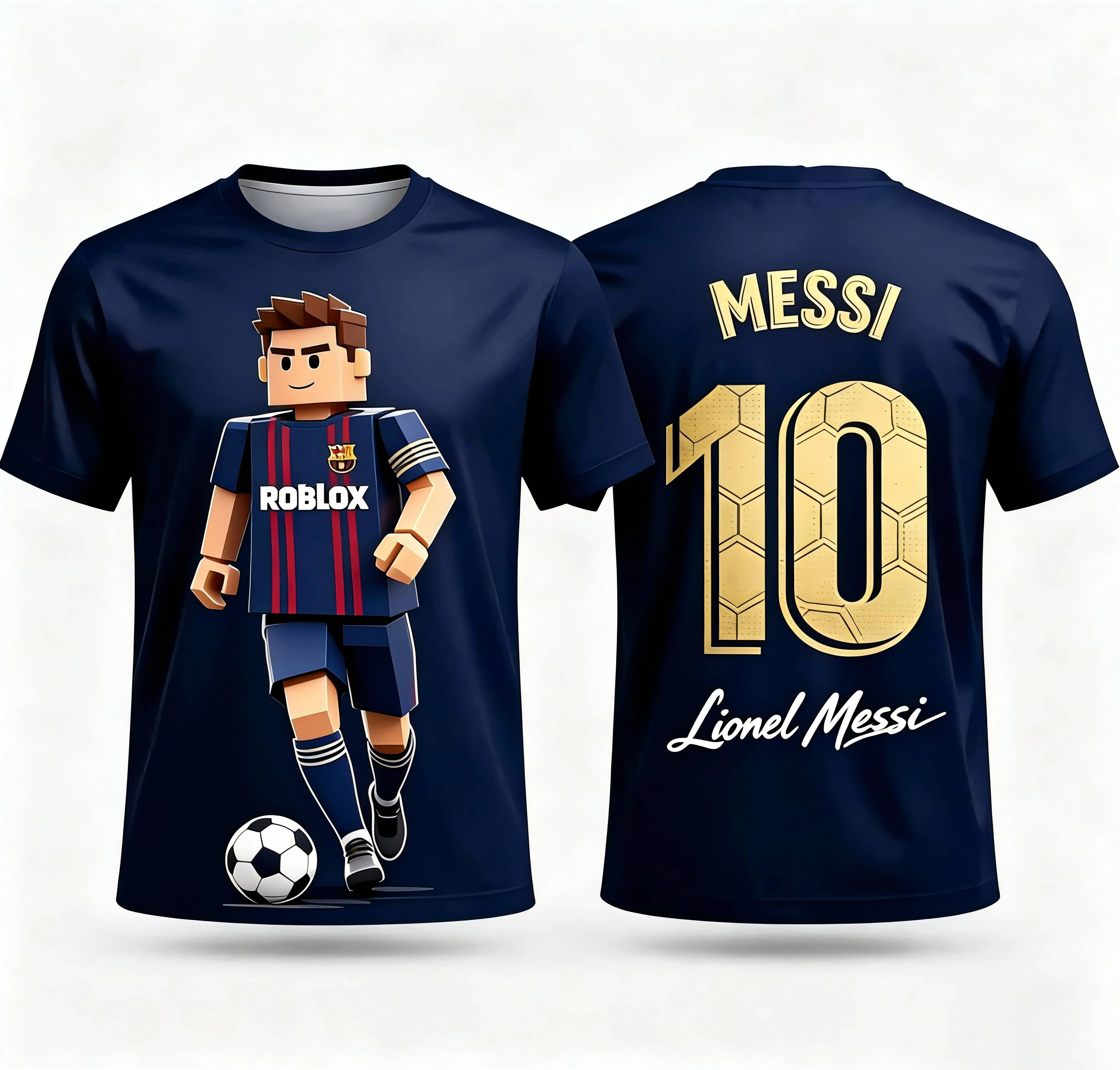 Roblox Kids T-Shirt Ronaldo 7 Number Print 3D Cartoon Game Short Sleeve Jersey Tee Casual Summer Sports Tops for Boys Girls