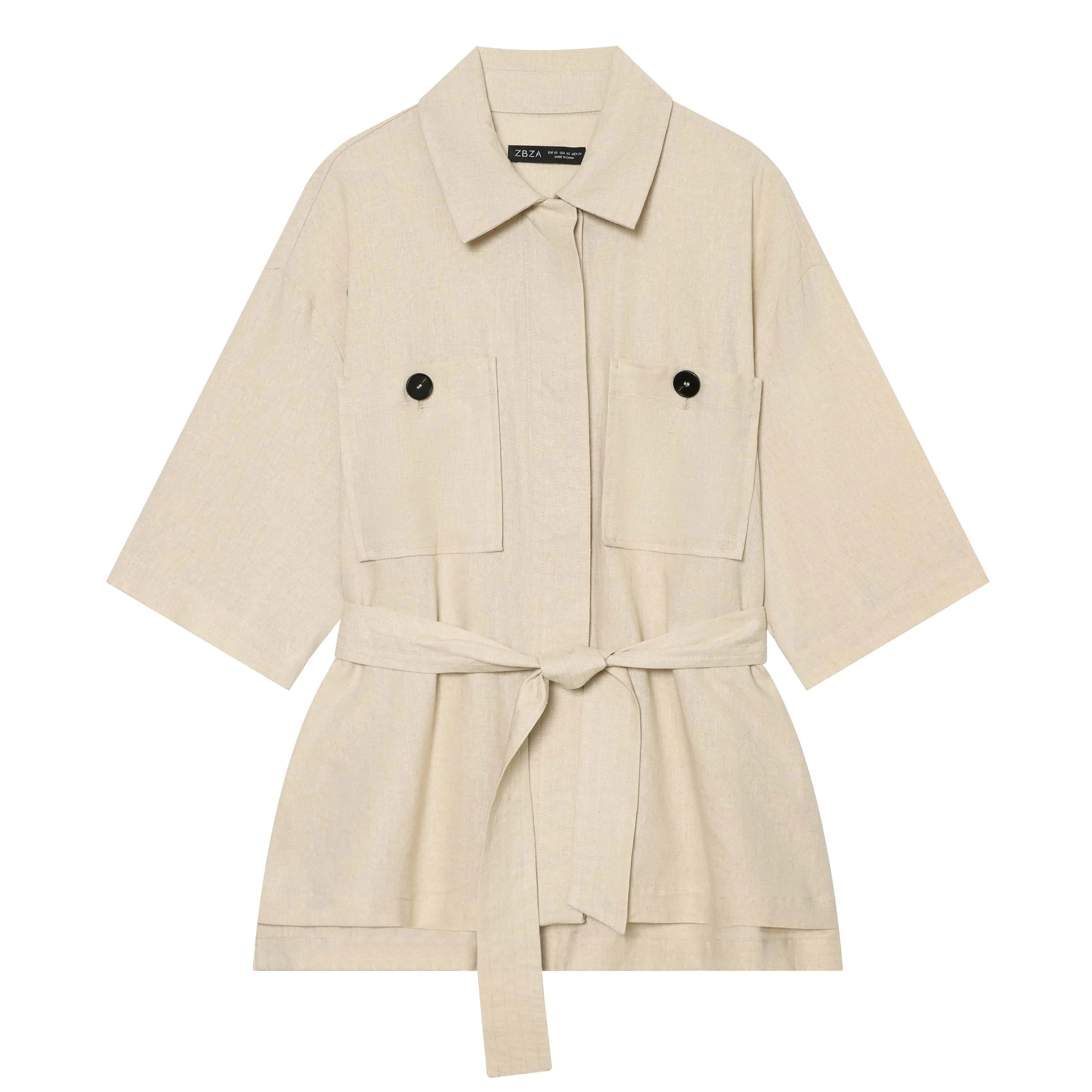 BSAY Fashionable Women's Pants 2pcs Suit with Belt Short Sleeved Chic Ladies Tops Mid Waist Straight Leg Wide Leg Pants