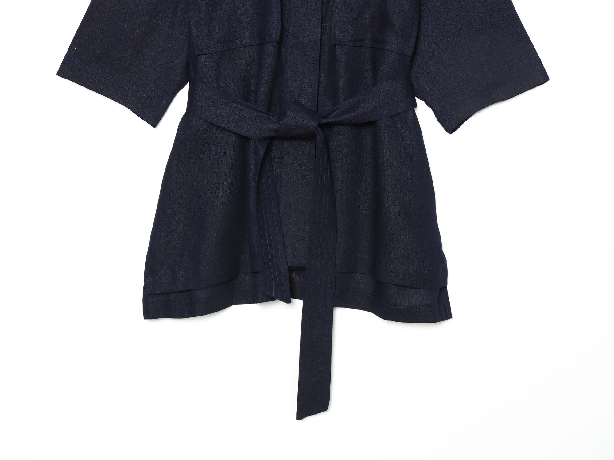 BSAY Fashionable Women's Pants 2pcs Suit with Belt Short Sleeved Chic Ladies Tops Mid Waist Straight Leg Wide Leg Pants