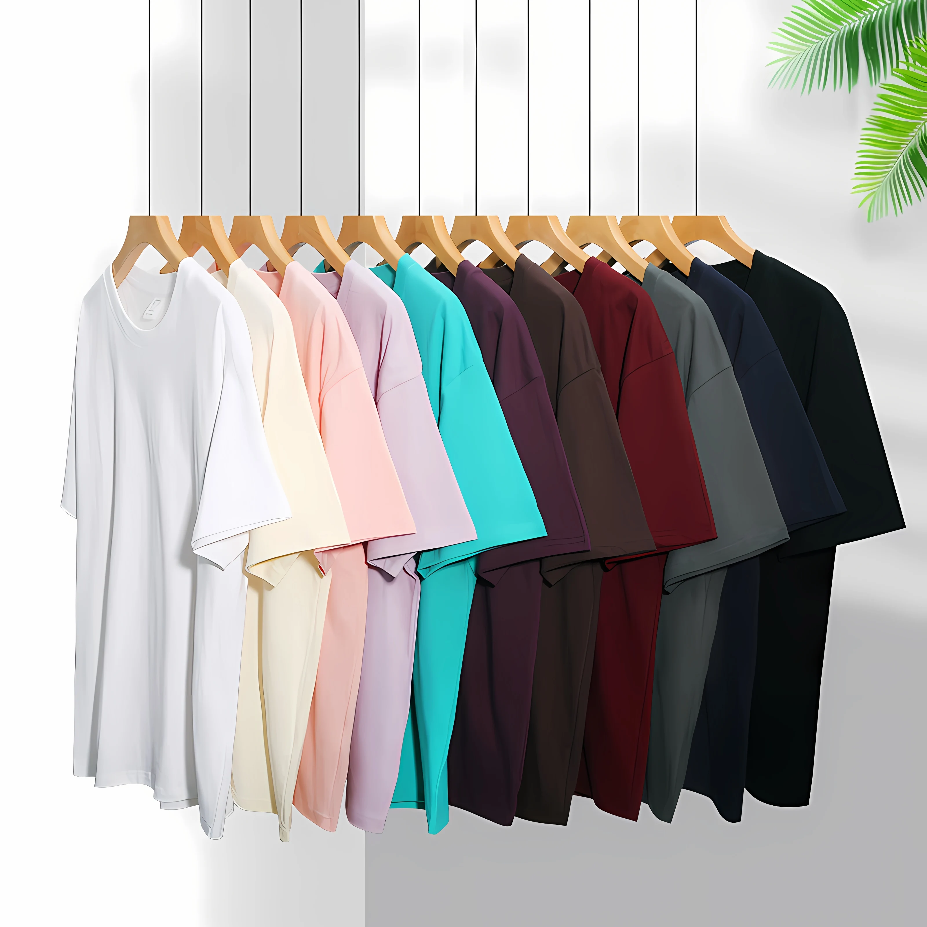 2026 Summer Men's Pure Cotton T-shirt Soft and Comfortable Absorbs Sweat Casual and Fashionable Streetwear for Men