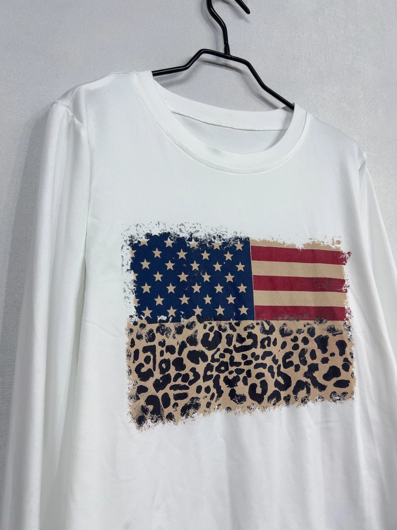 Y2k Emo Women Streetwear Acubi National Flag Print Tops Long Sleeve Vintage Aesthetics Harajuku Goth Grunge 2000s Alt Clothes