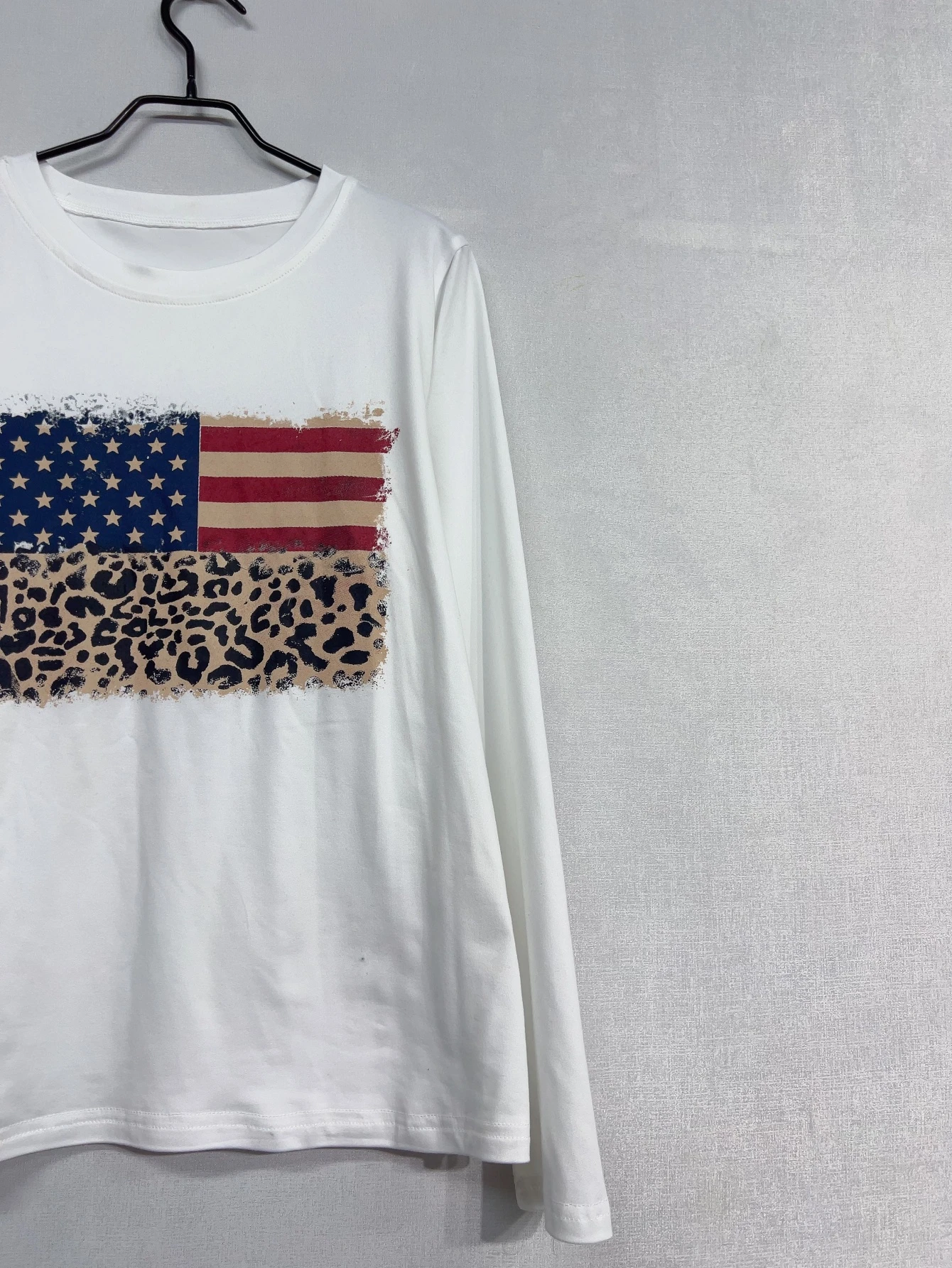 Y2k Emo Women Streetwear Acubi National Flag Print Tops Long Sleeve Vintage Aesthetics Harajuku Goth Grunge 2000s Alt Clothes