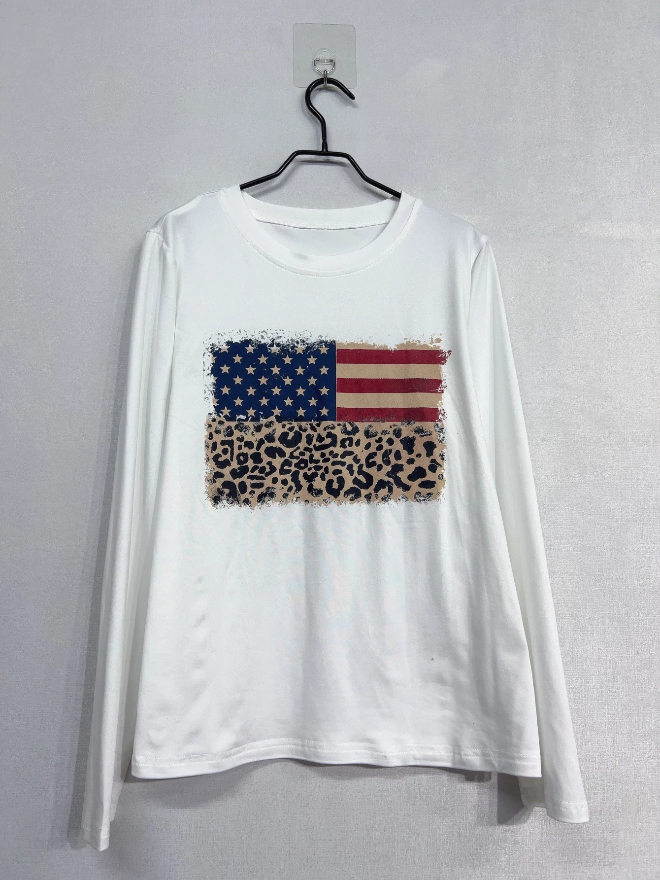 Y2k Emo Women Streetwear Acubi National Flag Print Tops Long Sleeve Vintage Aesthetics Harajuku Goth Grunge 2000s Alt Clothes
