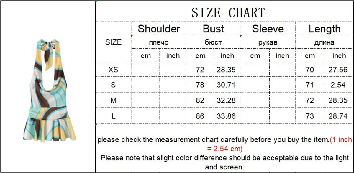 TFMLN Women Print Halter Dress Sleeveless Backless Sexy Slim Folds Mini Dress Summer Vintage Fashion Party Vacation Lady Outfit
